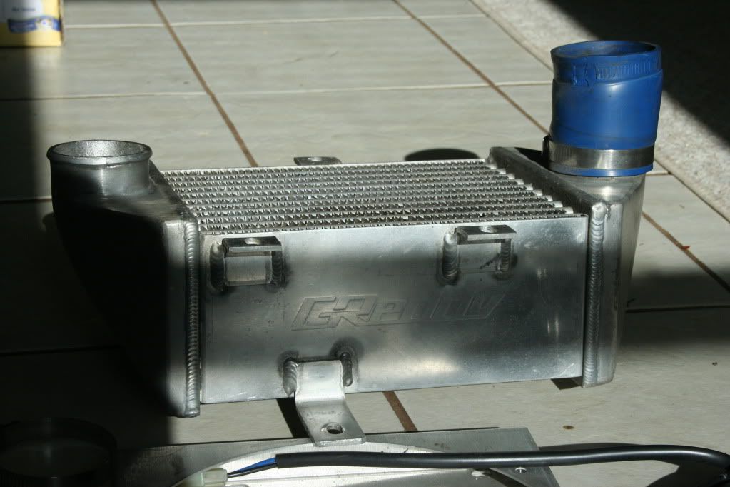 Original greddy intercooler with 9" puller fan and ats shroud. MR2