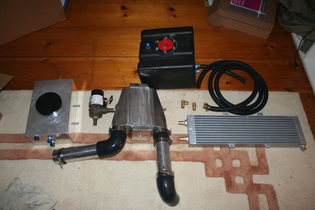 Water to air intercooler kit, mechanical speed sensor, snow water meth