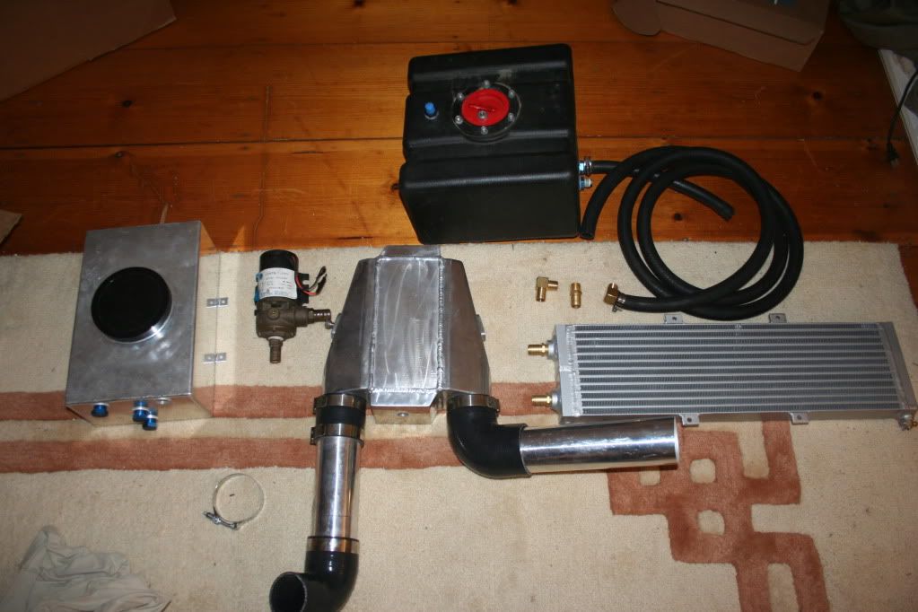 Water to air intercooler kit, mechanical speed sensor, snow water meth