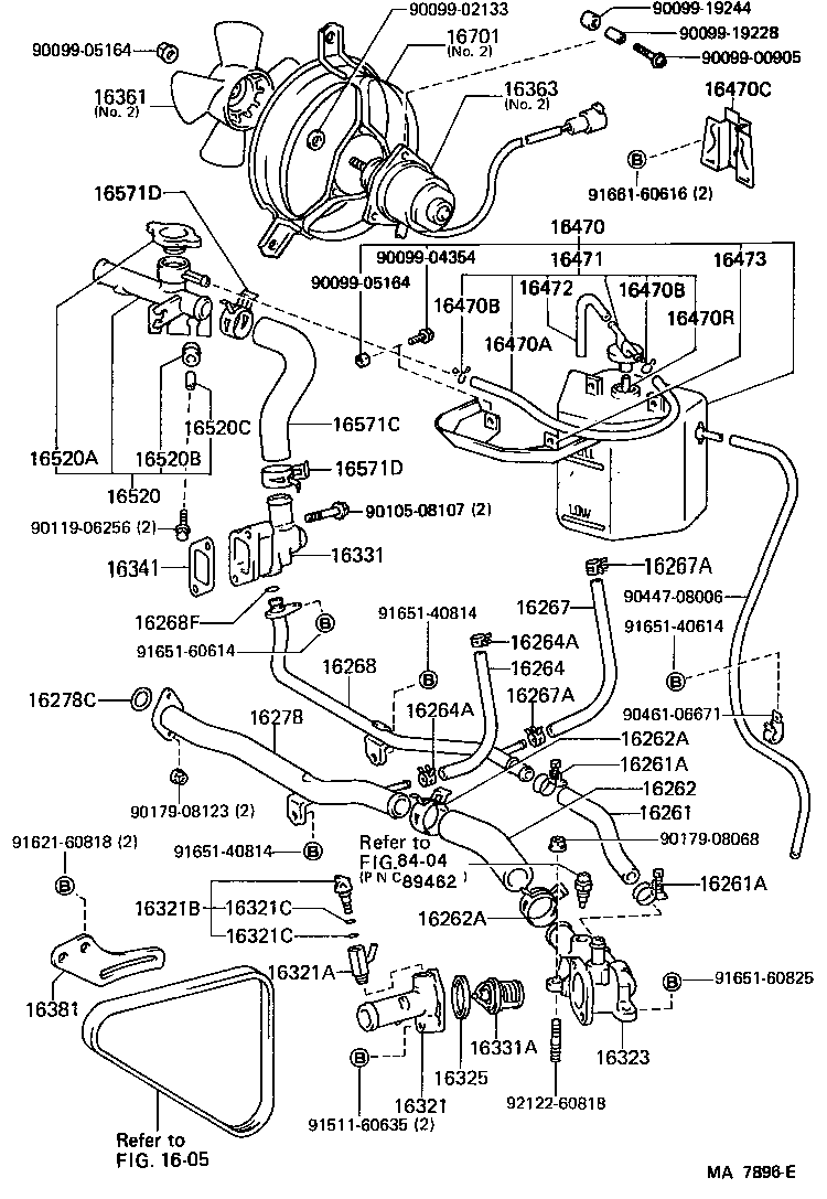 toyota 4a fe engine cooling system diagram #3