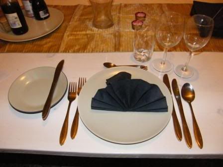hosting etiquette, table
