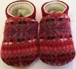 Red Wool Soft Shoes
