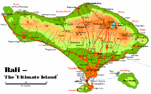 World Map Bali
