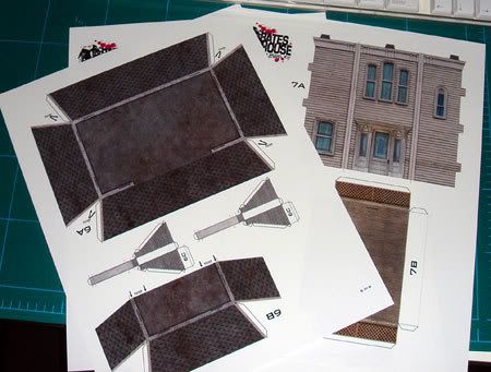 Psycho house paper model Psycho house paper model