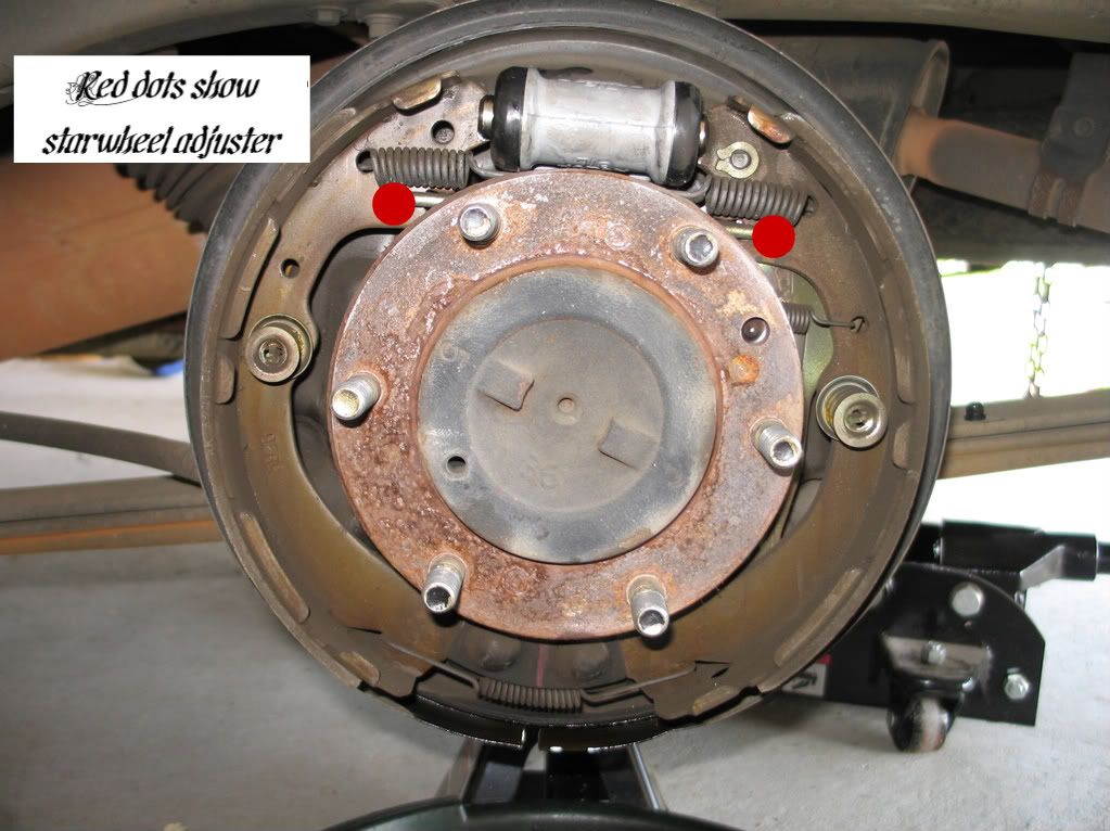 Nissan brake adjustment #4
