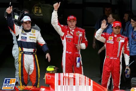 Alonso and Kimi Spain 08