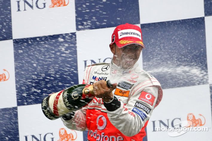 Lewis Hamilton winner Spa 2008