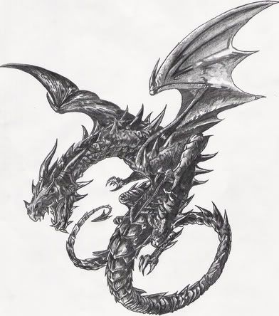 white dragon tattoo. dragon tattoo drawings