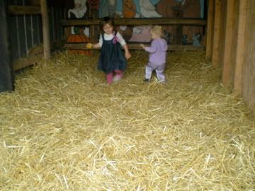 jumping in straw