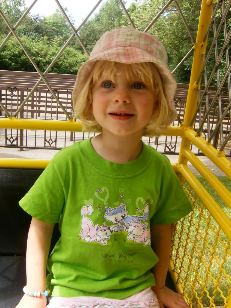 Tisha on the ferris wheel at marineland