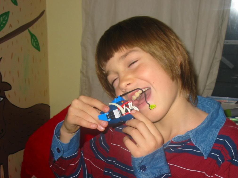 Drew and his angler fish lego