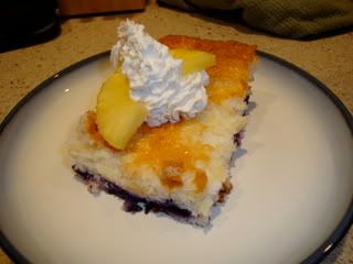 Pineapple-Blueberry Angel Food Cake