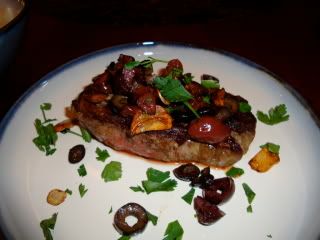 Steak with Olives
