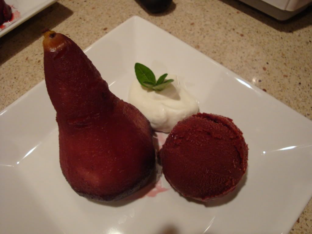 Wine-Poached Pears