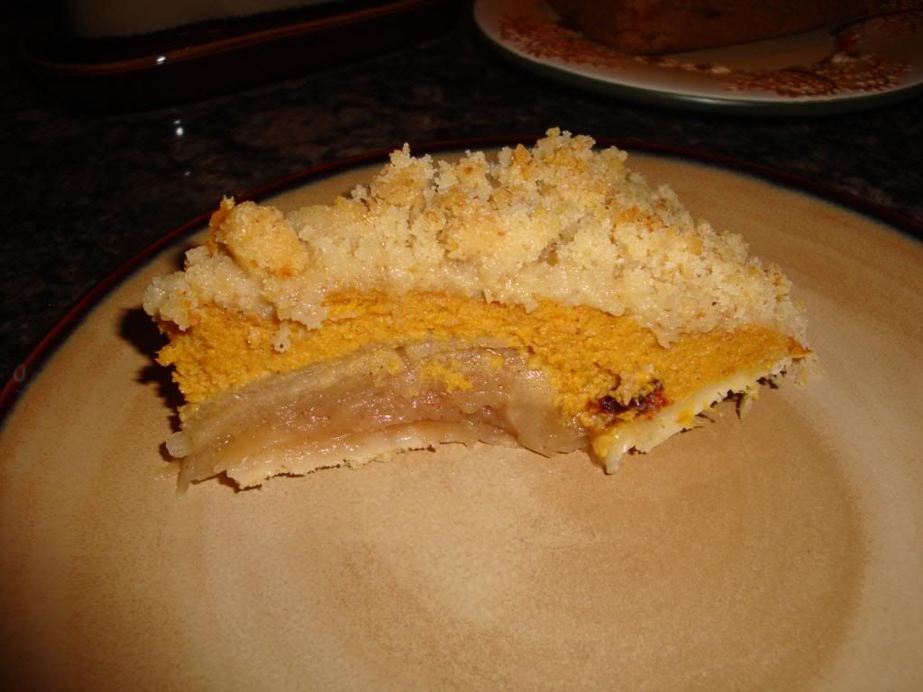 Pumpkin-Apple Pie Slice