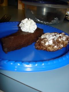 Flourless Chocolate Cake & Cookie
