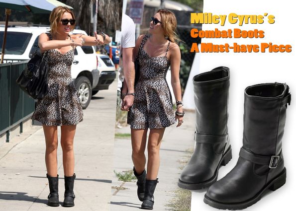 Steal Miley Cyrus’s Boots Dress Like A Celebrity