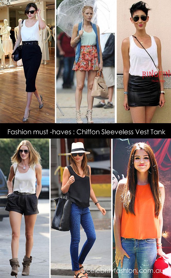 chiffon vest tops