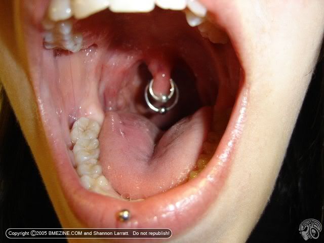 I see it's common now to have a piercing above your lip, to one side, 