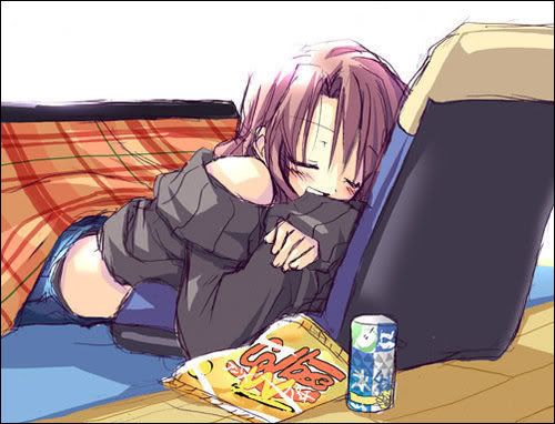 Sleeping anime girl Pictures, Images and Photos