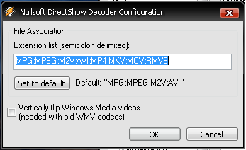 This option enables Winamp to play .MKV, .MP4, .RMVB and .MOV files using DirectShow filters. Once done click 'OK'