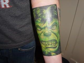 hulk face tattoo design 01