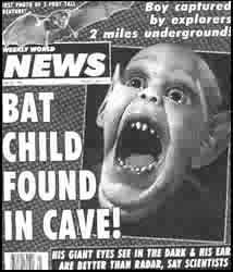 weekly world news photo: Bat Boy Weekly World News batboy1stcover.jpg