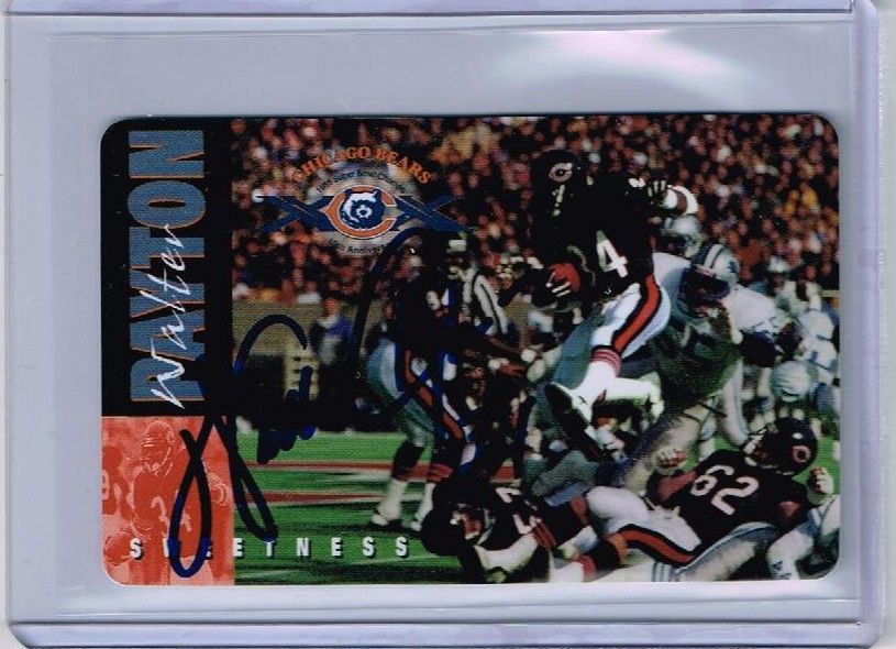 Chicago Bears Walter Payton Signed Football COA Steiner – Memorabilia Expert