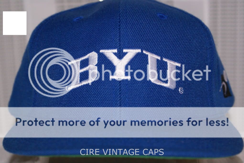 VINTAGE BYU COUGARS FLATBILL SNAPBACK CAP NWT ncaa  