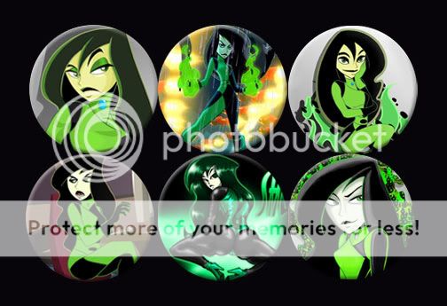 Kim Possible Shego Cartoons Collection Buttons Pins Badges [P107]