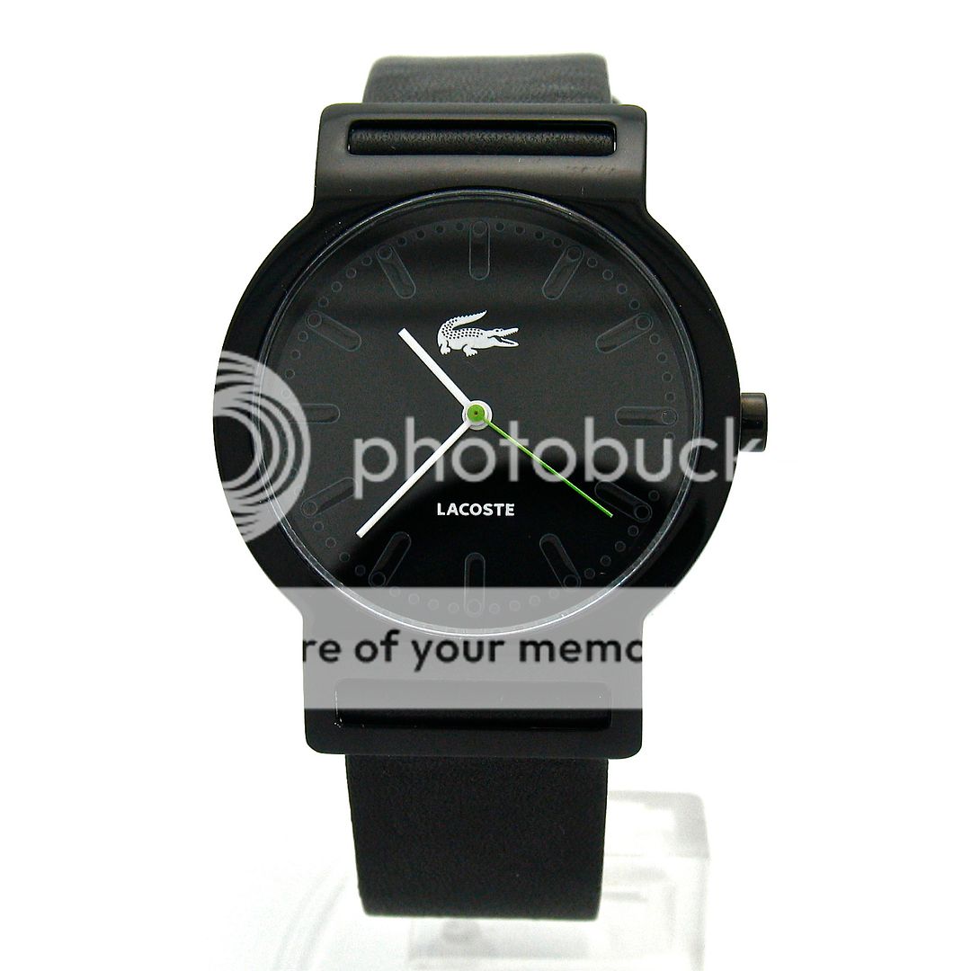 Latest Lacoste Sportswear Tokyo Black Leather Mens Unisex Watch